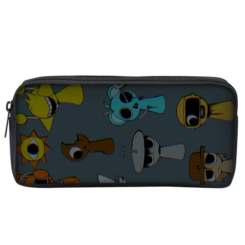 Hot Game Sprunki Single Layered Pencil Case for Boy/Girls Children Best Gifts 3D Cartoon Teenager Pencil Pouch School Supplies