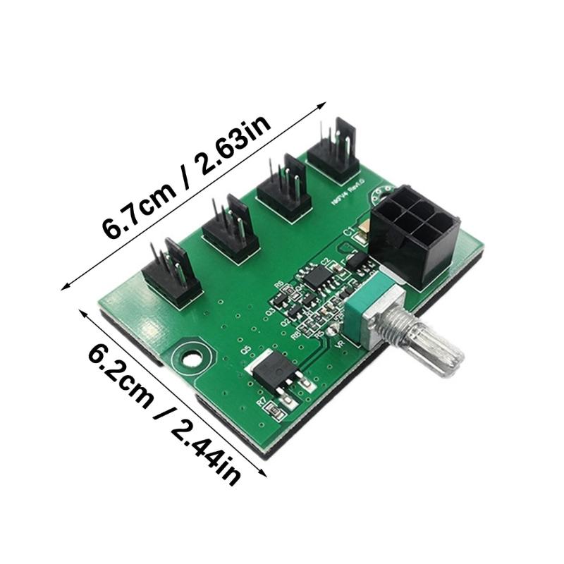 Computer Case Miner Fan Speed Controller 4/8 Channel Fan Power Violent Fan Controller Fan Speed Regulating Governor