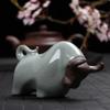 Nourisable Pony Tea Pets Ceramic Cattle Lovely Tea Play Ornaments Mouse Tea Tray Ornaments Fairy Garden Figurines