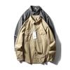 American Retro Pure Cotton Workwear Shirt Men's Long Sleeves Spring and Autumn Coat Export Men's Silm Full Cotton Casual Shirt