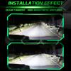 2 st 3,0 tums Bi LED-projektorlins Haloljus H4 H7 9005 HB3 9006 HB4 Bilstrålkastare Hella 3R Änglaögon Hög-Lågstråle LED Autolampssatser