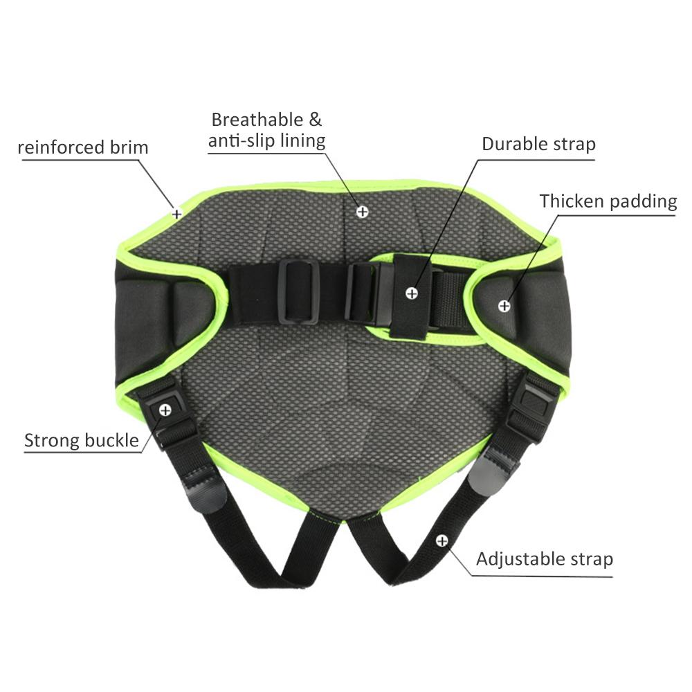 

3 12 Children Sports Butt Pad Thicken EVA Padded Hip Protector Adjustable Kids Hip Protective Pad Heavy Duty Gear Guard чёрный