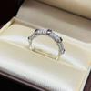 New Vintage 100% Pure 925 Sterling Silver Rings For Women Aaa Zircconia Bamboo Joints Shape Ring Wedding Fine Jewelry