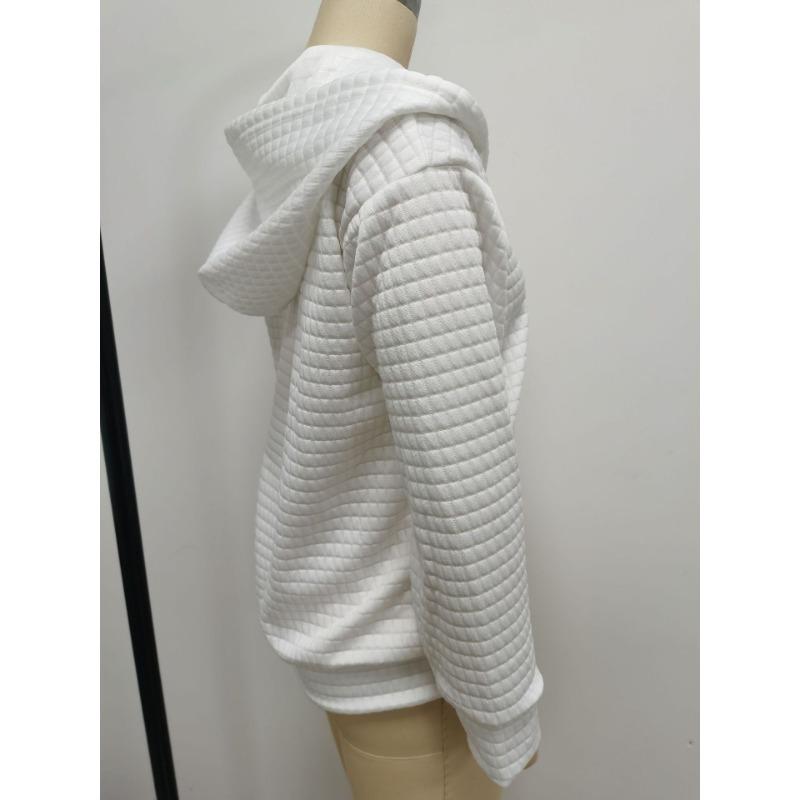 Women S Long Sleeve Hooded Zip Up Sweatshirt Coat