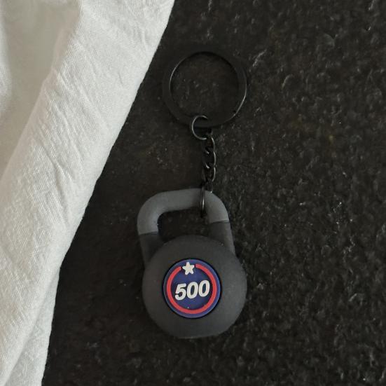 Sports Keychain Pendant Decorative Kettlebell Dumbbell Design Keyring Car Keys Bags Backpacks Accessory