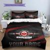 Eintracht Frankfurt Custom Name Pattern Bedding,Quilt Set Quilt Cover Pillowcase Home Birthday Gift(1 * Duvet Cover + 2 * Pillowcase, Without Core)