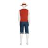 One Piece Luffy Real-Life Movie Costume One Piece Wano Country Cosplay Outfit Halloween Cosplay Performance