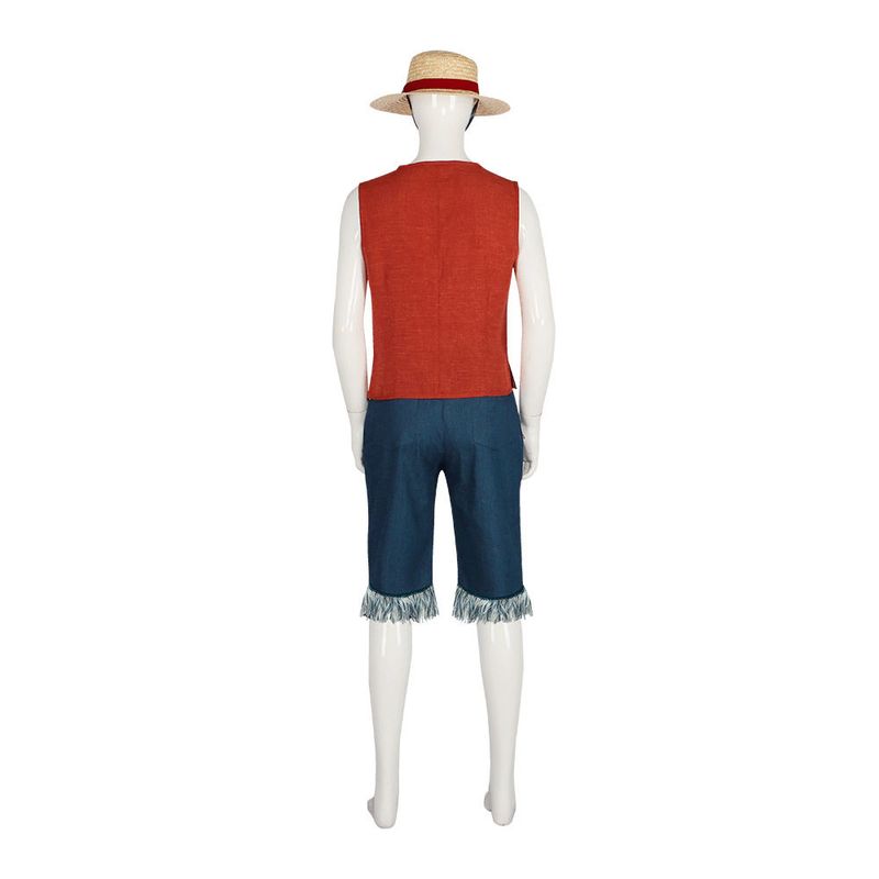 One Piece Luffy Real-Life Movie Costume One Piece Wano Country Cosplay Outfit Halloween Cosplay Performance