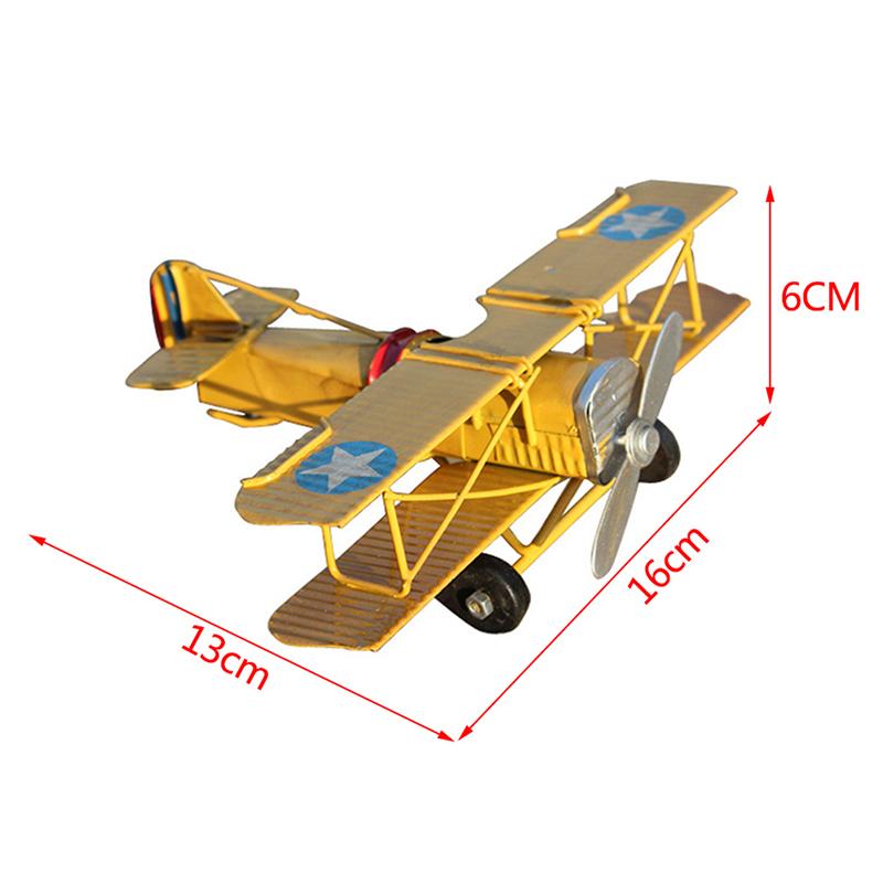 

Ретро Металлический Самолет Модель Поделки Гостиная Спальня Украшение Фигурки Самолетов жёлтый