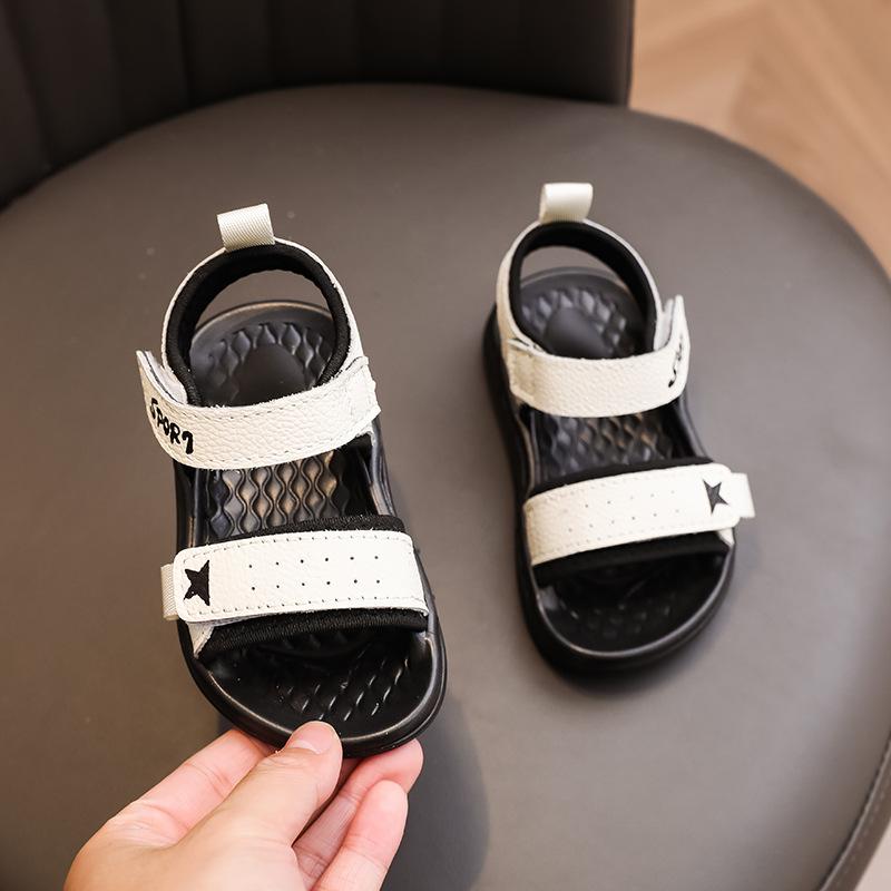 

Summer Baby Sandals Soft Sole Toddler Walking Beach Shoes For Little Boys 30 білий