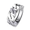 Unisex Trendy Twist Chain Ring - Adjustable, Versatile Design for Men and Women