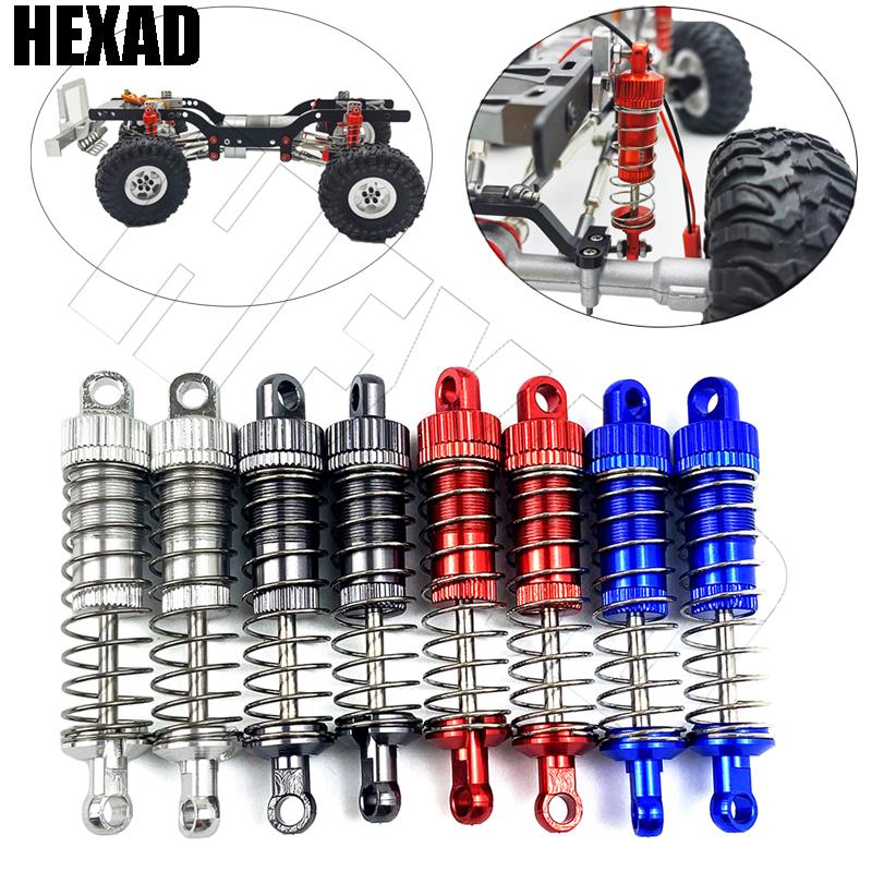 4Pcs Metal Hydraulic Shock Absorber Oil Damper for WPL C14 C24 C34 C44 MN Model D90 D91 99 99S Hs 18311 18312 RC Car
