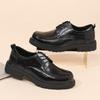 New Men's Shoes 2025 Autumn New Leather Derby Shoes Men's Business Dress Leather Shoes Wedding Shoes Groom Shoes