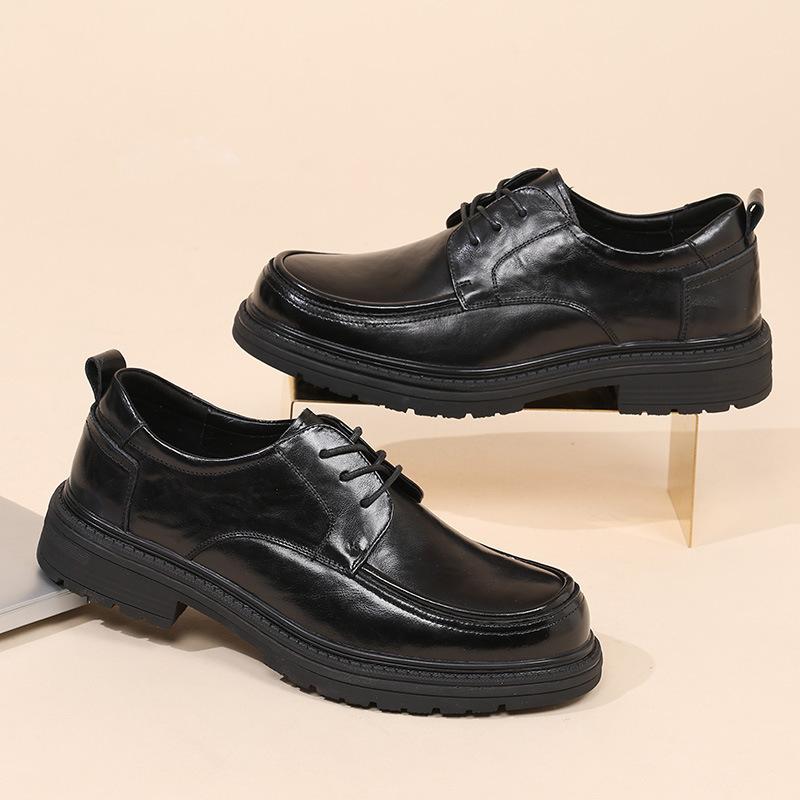 New Men's Shoes 2025 Autumn New Leather Derby Shoes Men's Business Dress Leather Shoes Wedding Shoes Groom Shoes