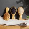 Mini Hair Comb Eco-Friendly Wooden Portable Air Cushion Cute Airbag Anti Static Wide Round Head Tooth Massage Combs Hair Brush