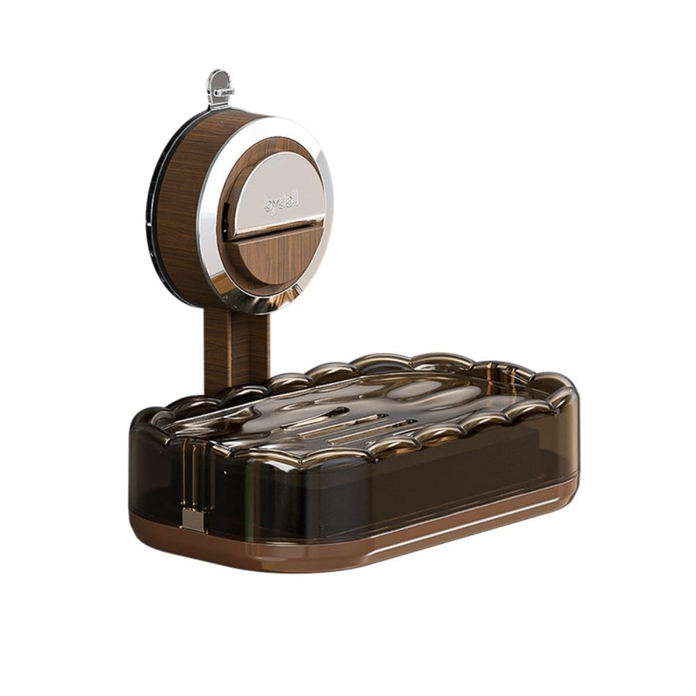 

Bathroom Mounted Soap Tray with Drain Rack Suction Cup Organizer for Soap Storage and Drying on Countertops near Shower or Sink China Mainland