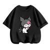 Summer Breathable Cute Kuromi Children's T-shirt for Boys and Girls Sanrio Cartoon
