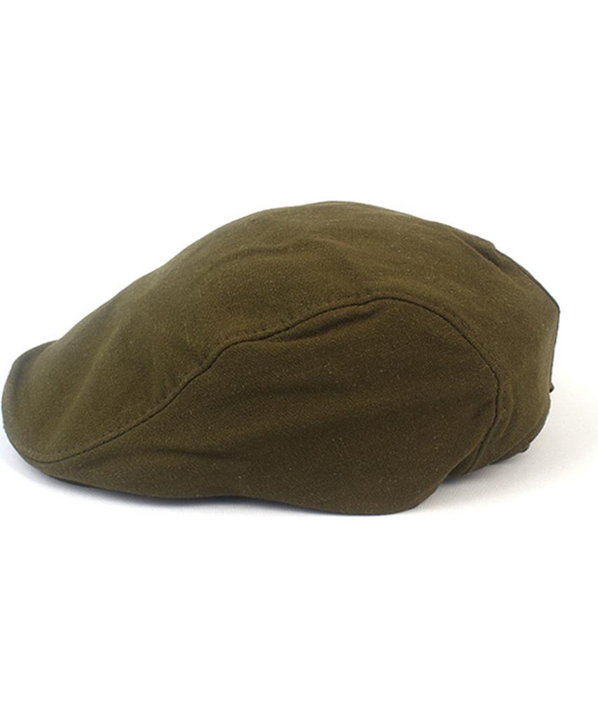 Simple Linen Khaki Hunting Cap Beret