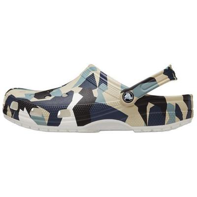 Classic Geo Camo Clog White Multi Unisex 211009-94S