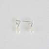 Les Bijoux Philosophy LB_Heart pearl earring_SILVER