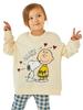 Ever Closet Snoopy Sweatshirt Clothing Girls Clothes Cute Fashionable Kids Autumn Fall Winter Winter Long Sleeve Long Sweatshirt 120 Ivory [ever