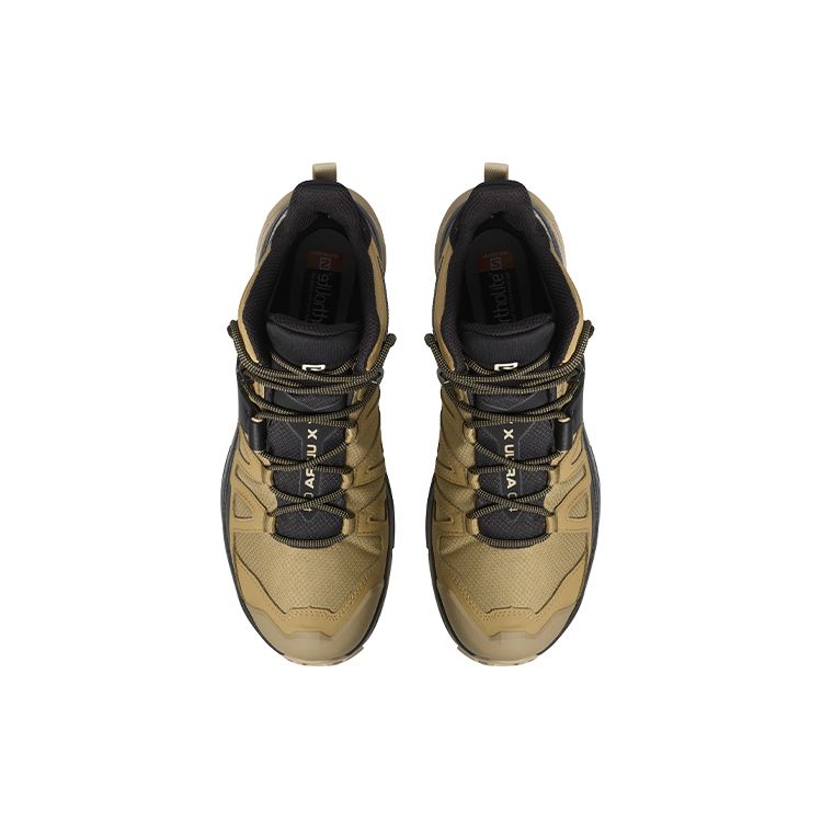 SALOMON X Ultra 4 Mid Gtx Odolné Vodotěsné Podpůrné Nárazuvzdorné Venkovní Funkční Boty Pánské Boty Hnědá Šedá 412941