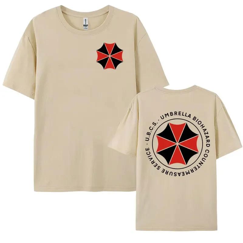

Футболка з графічним логотипом Umbrella Corporation Одяг Resident Evil Футболка Чоловіча Y2k Харадзюку Оверсайз Літня Футболка Streetwear XXXL