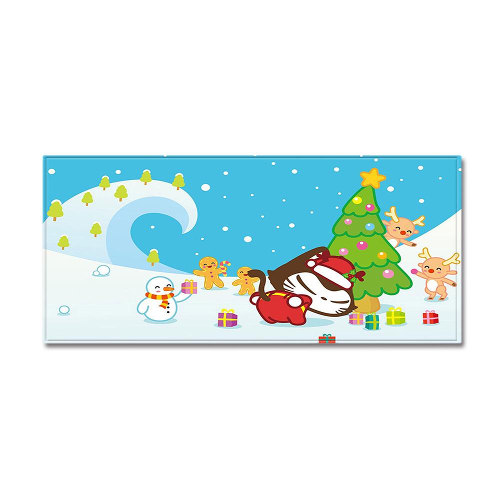 Christmas Kitchen Sand Carpet Doormat Long Floor Mat