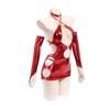 [Litany] Metallic Bodycon Enamel Distortion Moe-Sha Glossy Mini-Length Sexy Cosplay Costume Satō Kūki Kegareboshi (Red, L+)