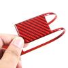 Red Carbon Fiber Warning Light Switch Trim Cover for Nissan Frontier 2024-2025