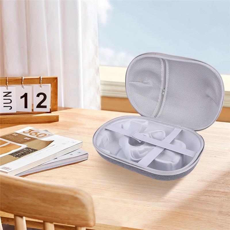 Robuste Tragekoffer Mehrfache Fächer Tragbare Reisekoffer mit Netztasche Schutzhülle für Meta Quest 3S VR Zubehör