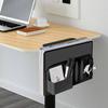 EX SPACE Desk Side Storage Rack, Desk Storage, Laptop Stand, Vertical Storage, Under-Desk Storage, Clamp-on Organizer, 5kg Weight Capacity, Non-Slip