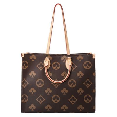 New Women's Bag Large-capacity Retro Printed Tote Bag Texture Versatile Work Commuter Bag Portable Shoulder Bag