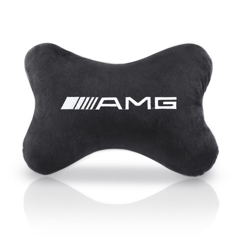 Car Seat Belt Protect Shoulder Pads Safety Handle Cover Headrest Neck Pillow for Mercedes benz W203 W204 W205 W210 W211 GLC CLA