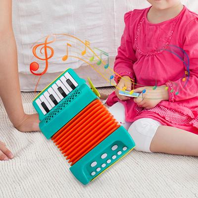 10 Keys 8 Bass Piano Accordion Musical Instrument Early Childhood Development Lightweight for