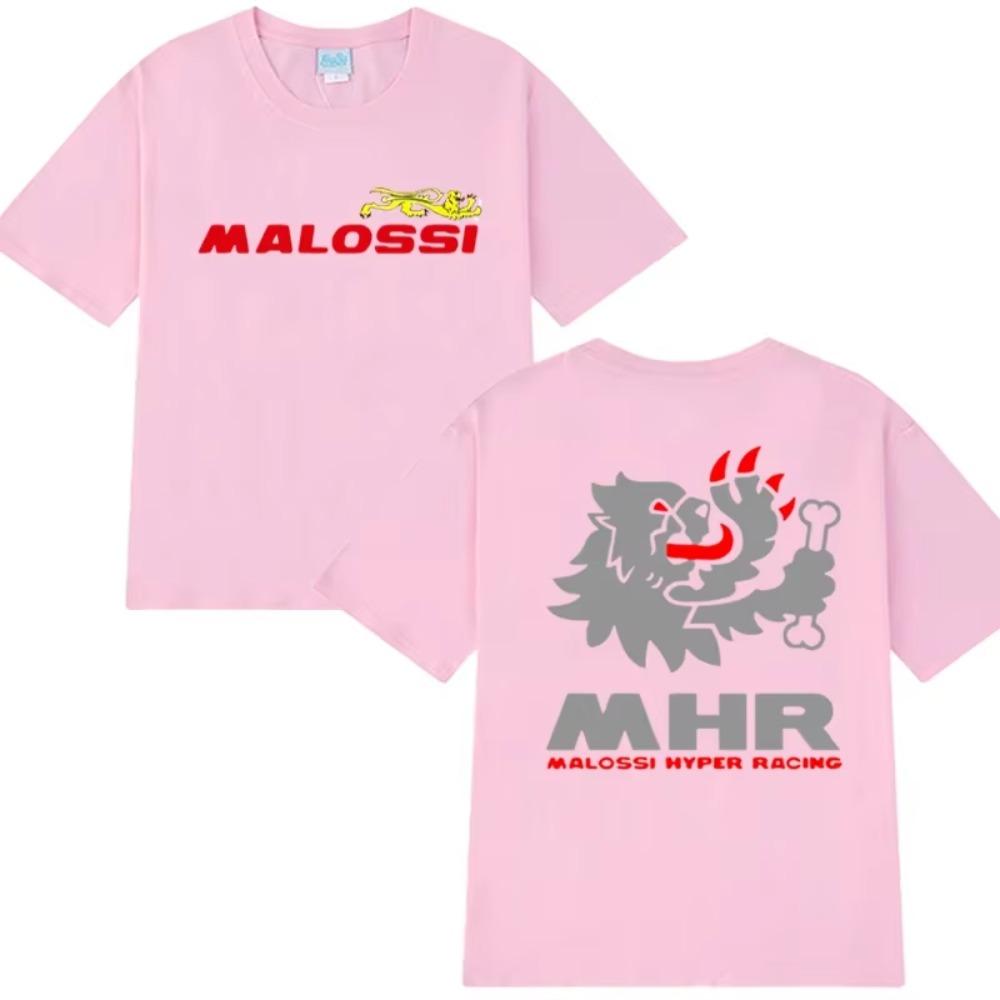 2025 New In Malossi Theme Double Sided Printed Short Sleeve T-shirts Men Women Harajuku Oversized  T Shirt Unisex  Tops