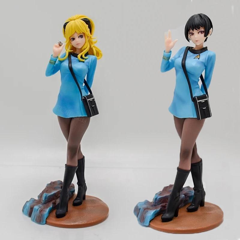 Anime Star Trek Bishoujo Medical Officer Girl Figure Command/Vulcan Science Action Figure Model Collection Doll Toy
