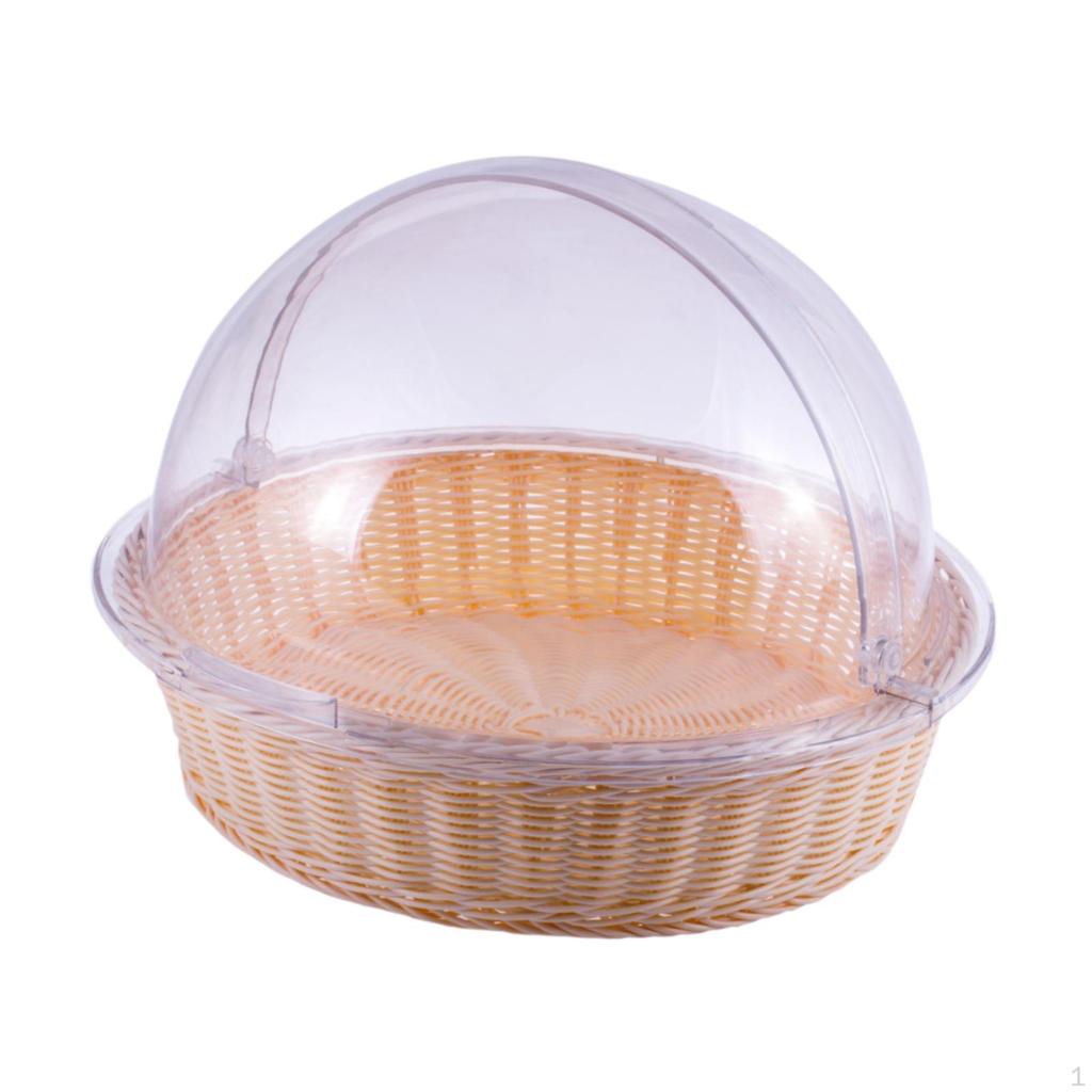 Coperchio Trasparente per Torta Coperchio Espositore Pasticceria Portatile Pratico Cupola Rotonda per Servire Cibo per Hotel