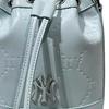 New MLB Leather Bucket Bags Crossbody Bag Shoulder Bag Regular Unisex Light Blue 7ACRMD65N-50SBL