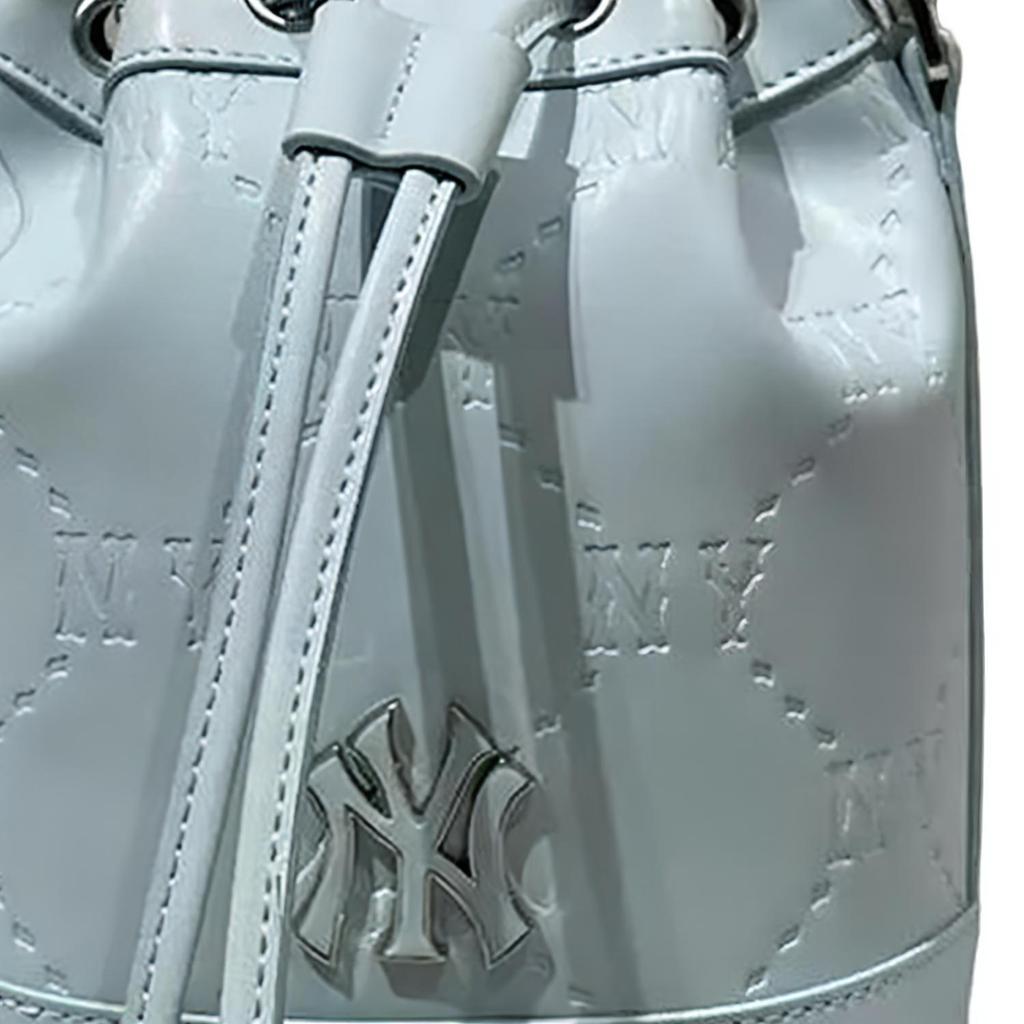 New MLB Leather Bucket Bags Crossbody Bag Shoulder Bag Regular Unisex Light Blue 7ACRMD65N-50SBL
