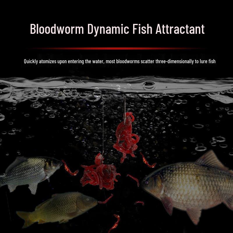 Red Worm Fishing Bait Powder: Strong, Fishy, Non-Sticky Adhesive for Wild Fishing