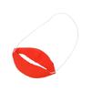 Whimsical Red Lips Prop Practical Vinyls Construction Suitable For Halloween Themed Celebrations And Creative Role Playing