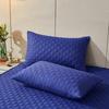 Solid Color 2Pc Waterproof Quilted Pillowcase Pillow Cover Case 48x74cm Pillowsham Anti-Mite Anti-Bacterial Bedroom