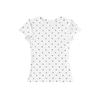 Women Polka Dot Short Sleeve T-Shirt 2026 Summer New Korean Style Crew Neck Slim Fitted Casual Short Top Tees