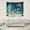 Aertemisi Cyberpunk Stadt Neon Futuristisch Ästhetik Tokio Japan Japanischer Anime Wandteppich Wandbehang Kunst für Schlafzimmer Wohnzimmer