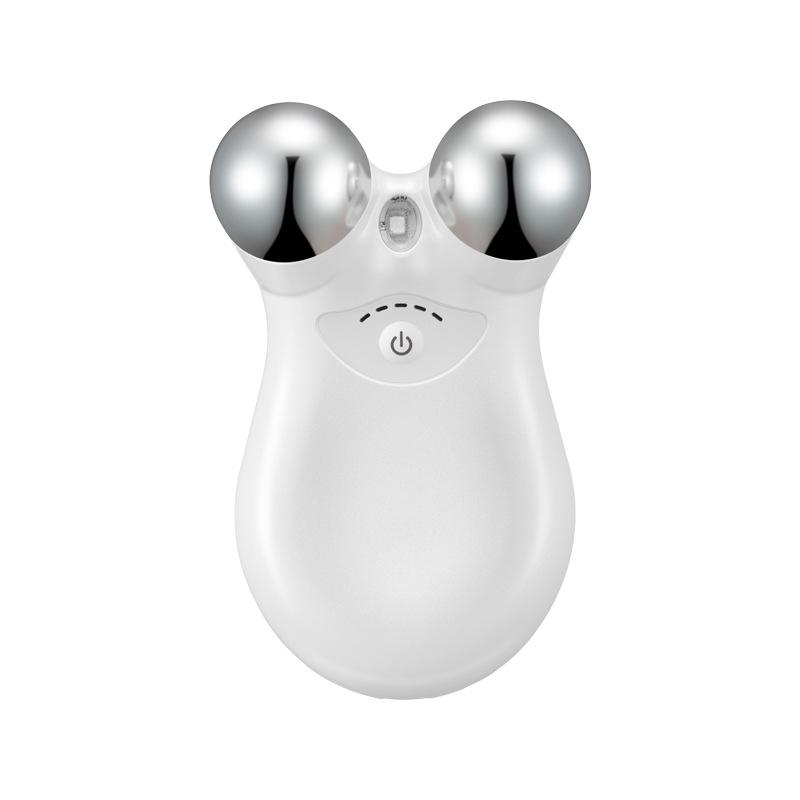 

EMS Мікрострумовий Ліфтинг-Прилад Засіб для Введення Косметики для Обличчя Побутовий Роликовий Масажер для Омолодження Обличчя білий