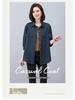 Women's European Style Denim Shirt Jacket, Spring/Autumn 2024, Plus Size, Loose Fit, Mid-Aged Mom Top.