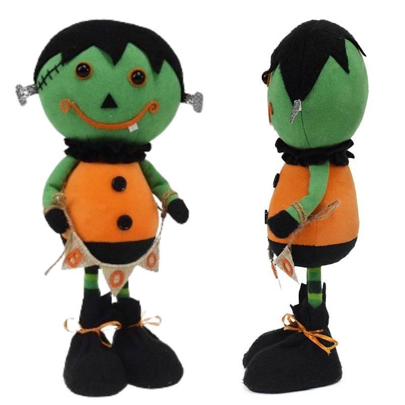 Cute Halloween Plush Figurines Ghost Black Cat Decorations