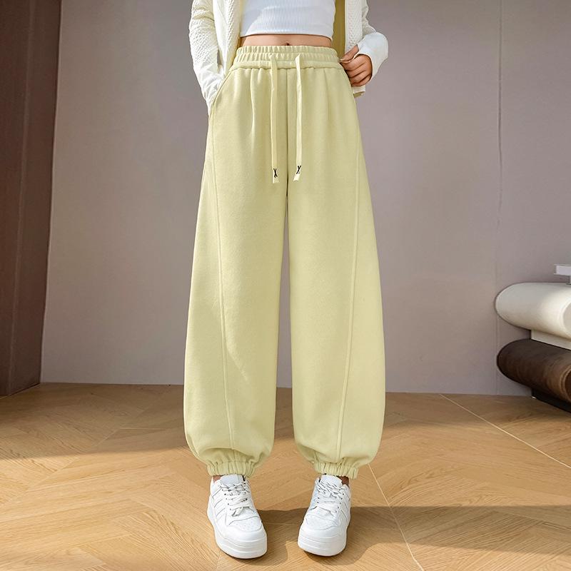 Women's High Waist Wide Leg Sweatpants - Spring 2026 Korean Style Casual Trendy