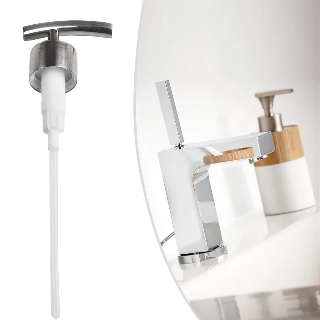 Home Bathroom Pump Head Bright Chrome/Nickel/Black Delicate Dispensers Electroplating Brushed Nozzle High Quality